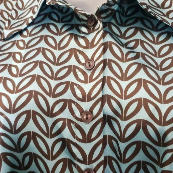 Dressbarn | SS Blouse | Size M | Lt. Teal - Picture 8 of 8